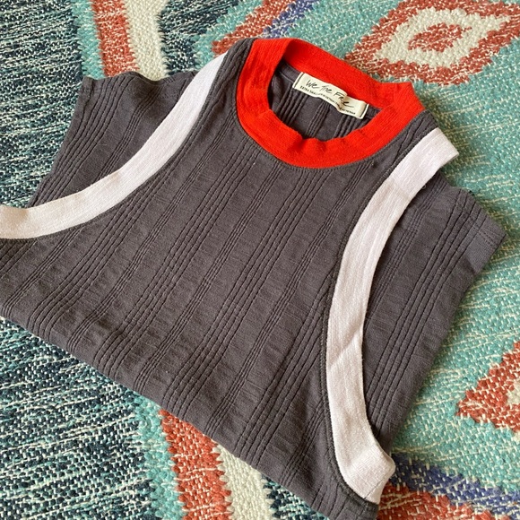 Free People We the Free Cooper color block ribbed tank size XS - Picture 4 of 5